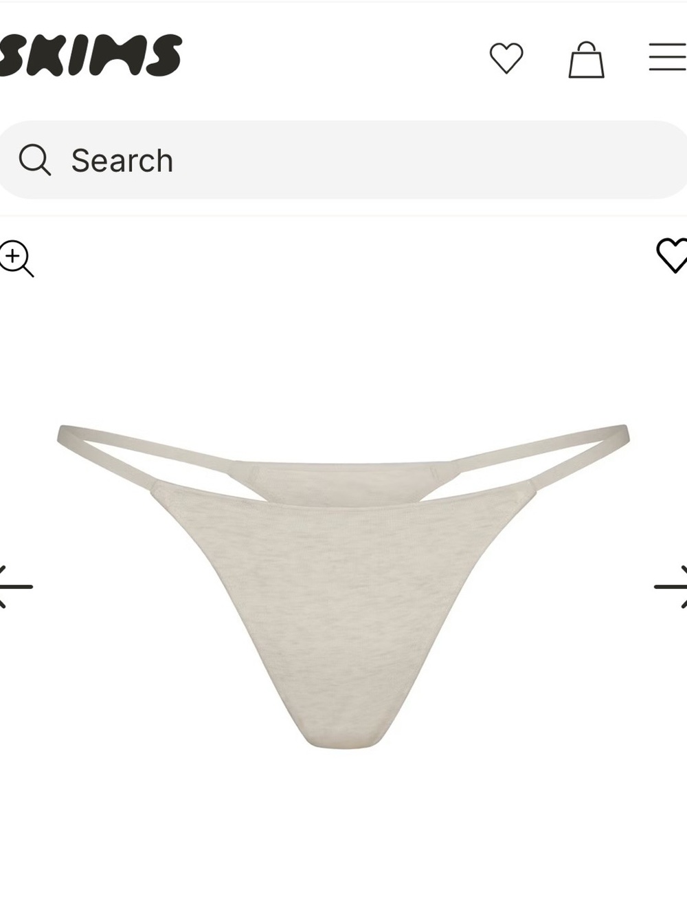 SKIMS Seamless Thong - Light Cream